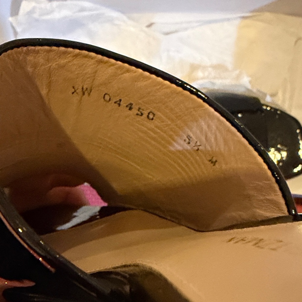 Stuart Weitzman Glossy Black Mules - Picture 3 of 3